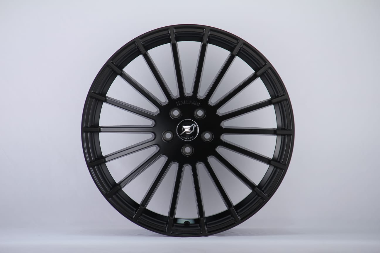 21" Hamann Staggered Alloy Wheel Set - 5x120 PCD - Satin Black