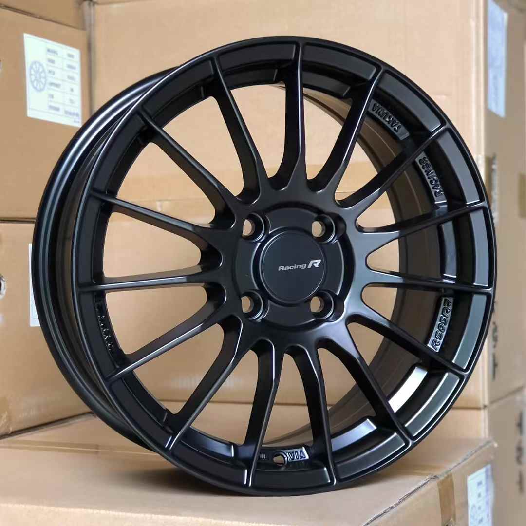 17" Enkei RS05-RR Alloy Wheel Set - 4x100 PCD - Matt Black