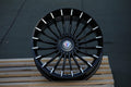19" Alpina Staggered Alloy Wheel Set - Dual PCD 5x120/5x112 - Black Machine Face
