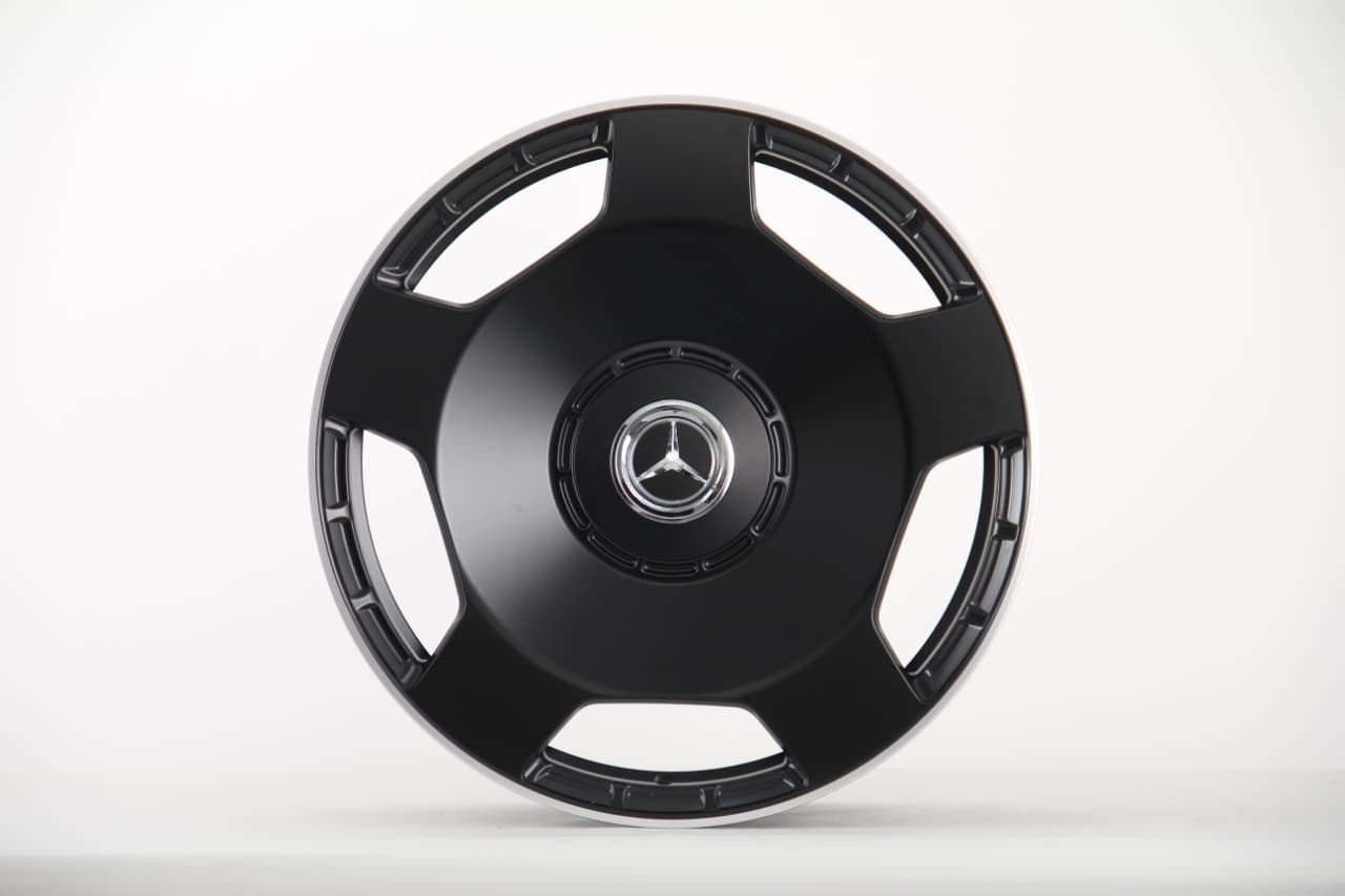 20" Mercedes-Benz Staggered Alloy Wheel Set - 5x112 PCD - Matt Black Machined Lip