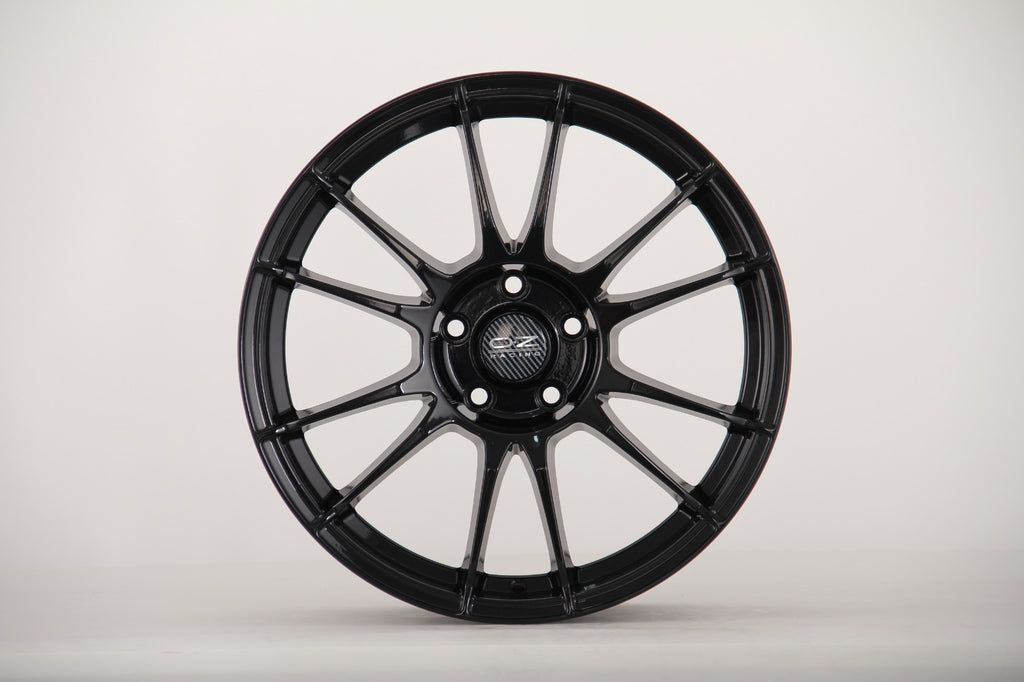 18" OZ Racing Wheels - Dual Drilled 5x112/5x114.3 - 8J ET35 - Gloss Black