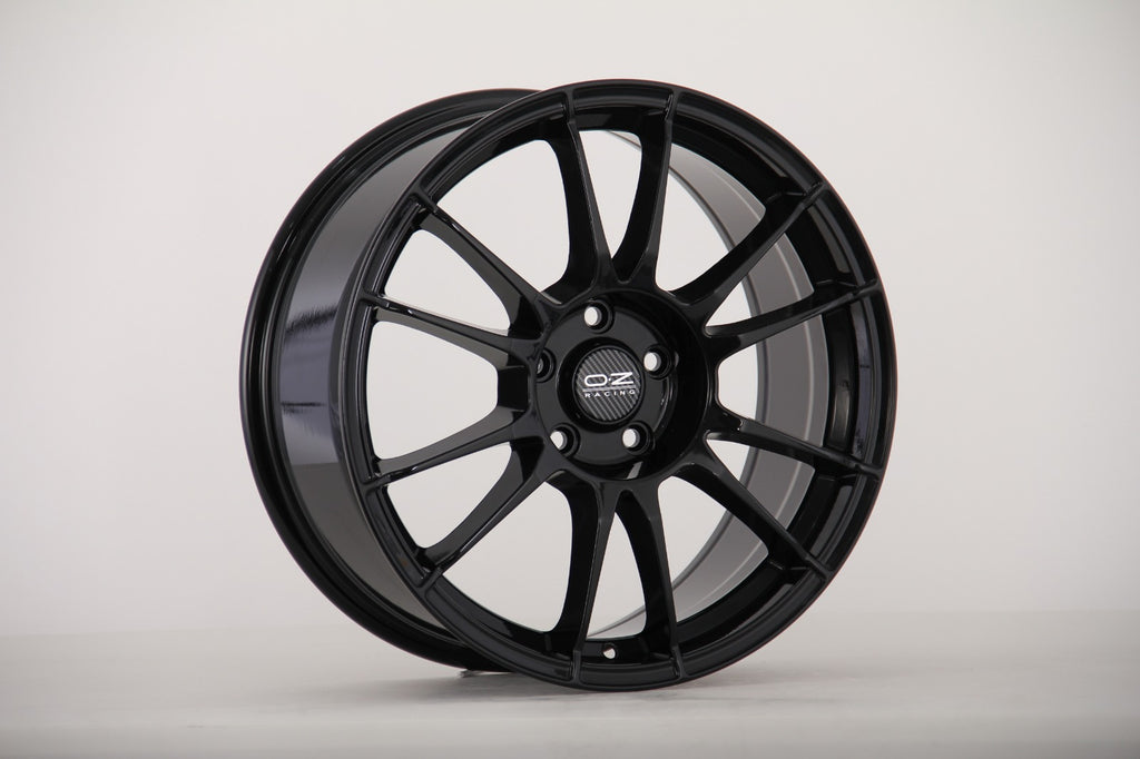 18" OZ Racing Wheels - Dual Drilled 5x112/5x114.3 - 8J ET35 - Gloss Black