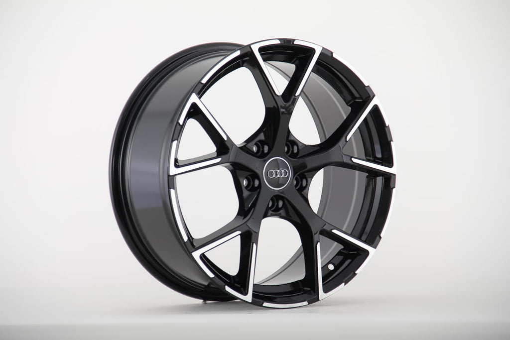 Audi 17" Black Machined Alloy Wheel - 5x112 PCD